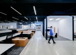 Le HUB gbi : un carrefour de rencontres et de connexions de talents durable à la fine pointe de la technologie. Crédit : Yanick Lesperance