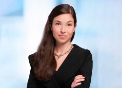 Isabelle Dubé-Côté, présidente et cheffe de la direction d’Écotech Québec, a présenté le nouvel outil GPSclimat. Photo : Écotech Québec