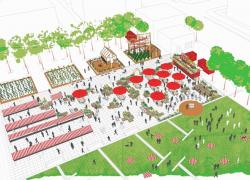 La place Émilie-Gamelin dans le Quartier des spectacles, offrira un nouveau visa