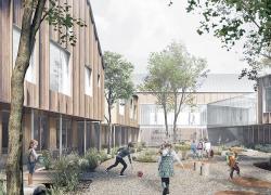 Le Lab-École Saguenay se démarque au concours Global Architecture & Interior Design Awards 2022. Crédit : APPAREIL architecture, Agence Spatiale et BGLA