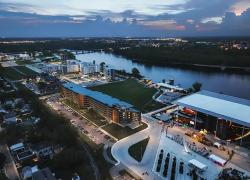 Le projet multirésidentiel, situé à Trois-Rivières, en bordure du fleuve Saint-Laurent, a pour objectif l’obtention de la certification LEED v4 BD+C. Crédit : Immostar