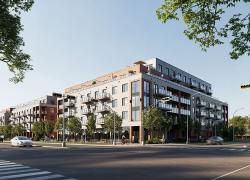 Le développement à usage mixte locatif, qui sera situé sur le boulevard Curé-Labelle, a été officiellement lancé le 23 octobre. Crédit : Archvyz