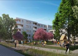 La future vision du projet de l'Écoquartier Louvain Est. Crédit: Ville de Montréal. 