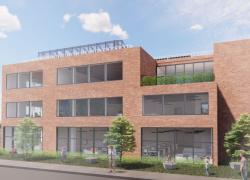 Esquisse de la maison communautaire de Saint-Michel, un projet faisant partie de la cohorte 2022 de Women4Climate Montréal. Crédit : FABG Architectes