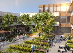 La réalisation de la maison des aînés et alternative de Rivière-du-Loup représente un investissement d’un peu plus de 60 millions de dollars. Image : Gouvernement du Québec