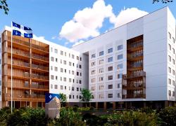 La nouvelle maison des aînés et alternative (MDAA) Jeanne-Le Ber sera construite dans l'est de Montréal.  Crédit : Groupe A | Provencher_Roy architectes
