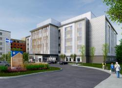 La maison des aînés de Lac-Mégantic sera réalisée dans une perspective de développement durable et visera une certification LEED.  Crédit : Espace vital architecture
