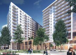 DevMcGill vient de lancer l’ensemble multirésidentiel Le Newman dans le secteur LaSalle/Angrignon, un projet dont l’aménagement s’inscrira dans une perspective écoresponsable. Crédits : DevMcGill