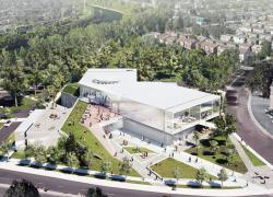 Le projet d’agrandissement et de rénovation de la bibliothèque L’Octogone vise une certification LEED v4 NC, niveau Or. Image : Anne Carrier architecture / Labonté Marcel en consortium (ingénierie : Les services EXP)