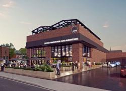 L’Ouvrage sera le fruit de la transformation d’une ancienne usine en centre d’innovation agroalimentaire à Trois-Rivières. Image : Innovation et Développement économique Trois-Rivières