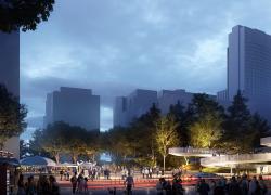 Un nouveau parc verra le jour dans le Quartier des spectacles. Image : Ville de Montréal / Arrondissement de Ville-Marie