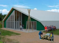 Le Conseil des Innu de Ekuanitshit a annoncé le début du chantier de construction d'un pavillon culturel consacré à la transmission de savoirs ancestraux. Crédit : Conseil des Innu de Ekuanitshit