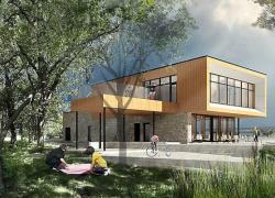 Le pavillon d'accueil du Parcours Gouin