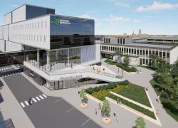 Le futur bâtiment vise d’ailleurs une triple certification : LEED, WELL et BCZ. Crédit : NFOE et NEUF architect(e)s