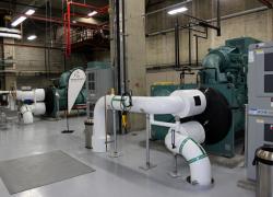 Installation dans la centrale thermique du Parc olympique