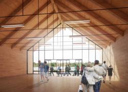 Un bâtiment en bois pour la base de plein air de Sainte-Foy