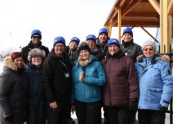 Une patinoire extérieure réfrigérée couverte d’un toit en bois à McMasterville
