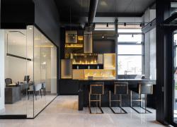 Bureau des ventes du Central Parc Laval. Crédit : Prix Habitat Design.