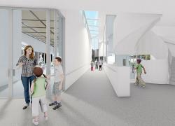 Le projet du Biocentre Armand-Frappier vise une certification LEED Or. Image : Cosoltec et TLA Architectes