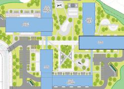 Porté par Les Habitations L’Équerre, un organisme sans but lucratif d’habitation sociale, le projet Haùs prévoit la construction de 400 à 420 logements. Crédit : Équipe A architectes