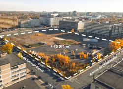 Cet appel à projets international a pour but de requalifier un site industriel d’un peu plus de 45 000 mètres carrés dans l’arrondissement d’Ahuntsic-Cartierville, à Montréal. Crédit : Cities Climate Leadership