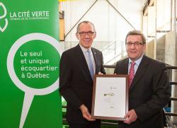 René Hamel, SSQ Groupe financier, et Régis Labeaume, maire de Québec