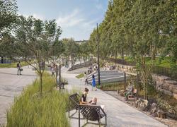 En 2025, l’arrondissement de Ville-Marie a investi plus de 10 millions de dollars dans la mise en place d’infrastructures vertes et drainantes.