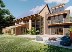 De nouveaux pavillons écologiques pour le Spa Eastman. Crédit : Spa Eastman