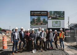 Syscomax a donné le coup d’envoi à la construction d'un projet résidentiel écoénergétique. Crédit : Syscomax