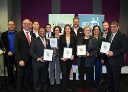 Ensemble des lauréats à l’Attestation Stationnement écoresponsable 2017
