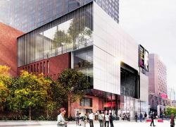 Les nouvelles installations du TNM intégreront notamment une toiture végétalisée. Image : Saucier + Perrotte Architectes.