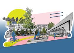 Les capsules abordent, dans leur ensemble, les différents éléments auxquels il faut penser lors du développement de quartiers durables, tout en montrant la complexité de leur déploiement. Crédit : RaysideLabossière