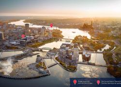 Le Zibi misera sur un système énergétique d’avant-garde à compter de 2021. Photo : Société de portefeuille d’Hydro Ottawa
