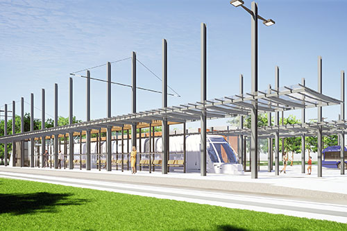 Un développement TOD pour le secteur Chaudière à Québec. Crédits : Ville de Québec