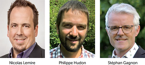 Nicolas Lemire, Philippe Hudon et Stéphan Gagnon