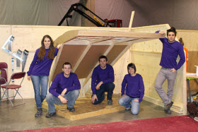 L'équipe violet a remporté le 3e prix, remis par ABCP Architecture